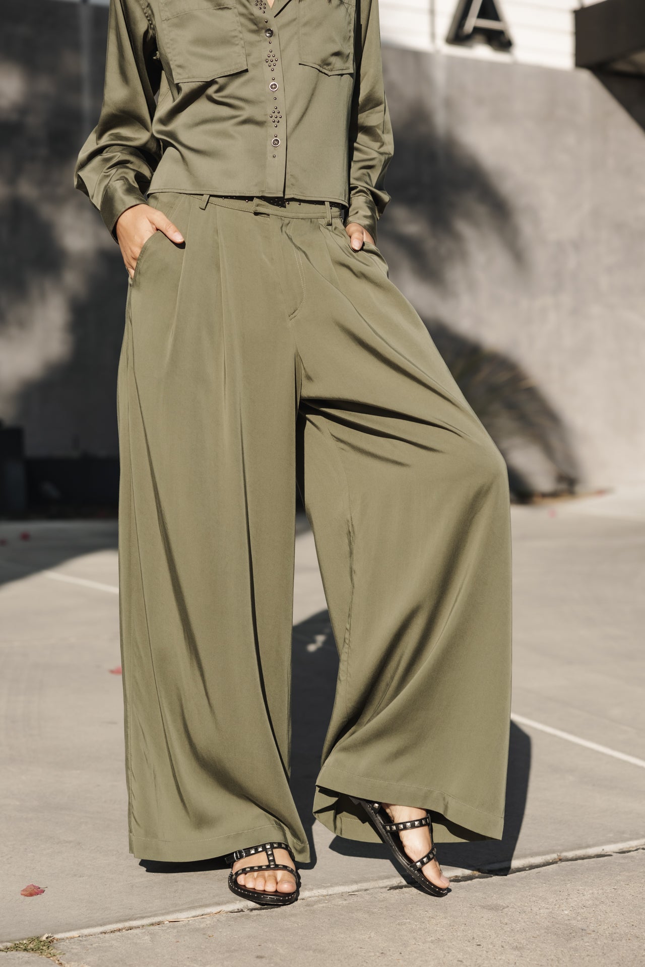 Pantalon Paolina Silken (four leaf clover)