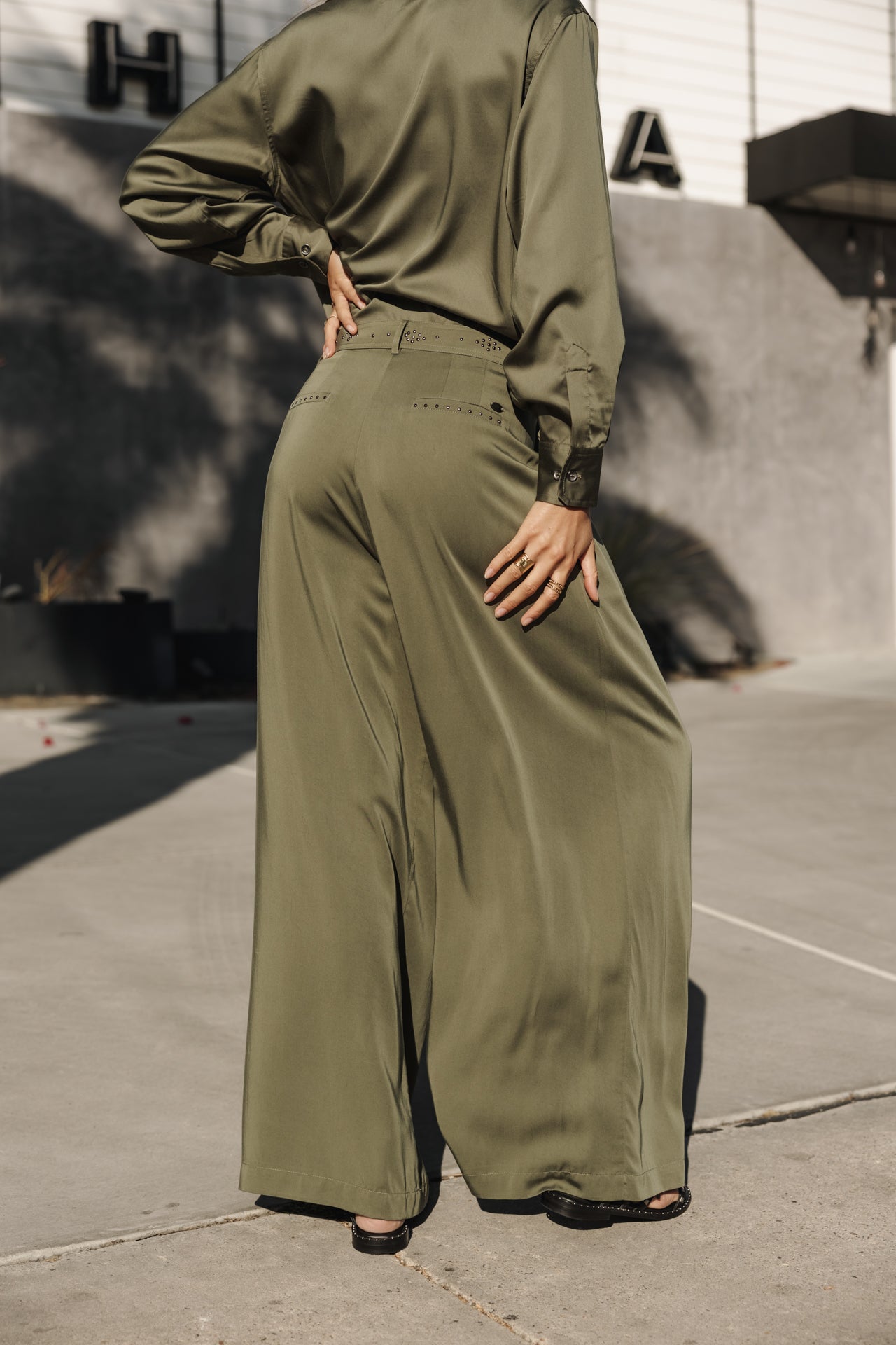 Pantalon Paolina Silken (four leaf clover)