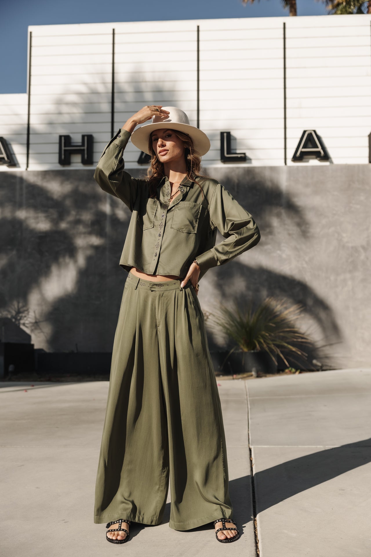Pantalon Paolina Silken (four leaf clover)