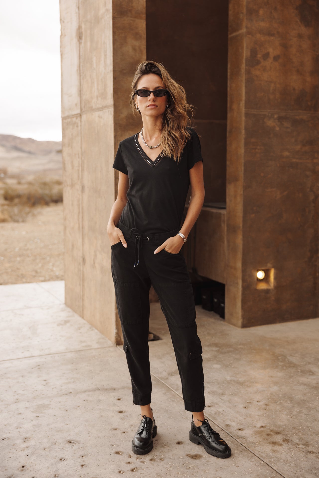 Pantalon cargo Celine Jazz (black)