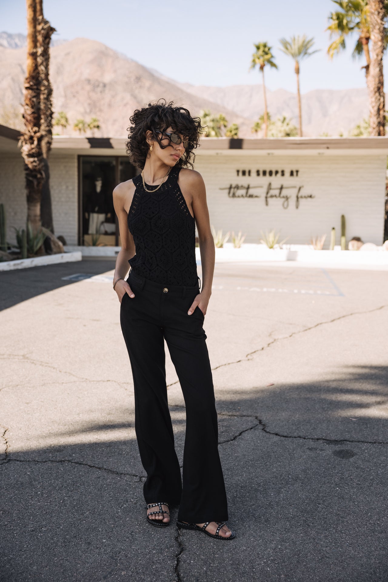 Pantalon Agatha Plain Linen (black)