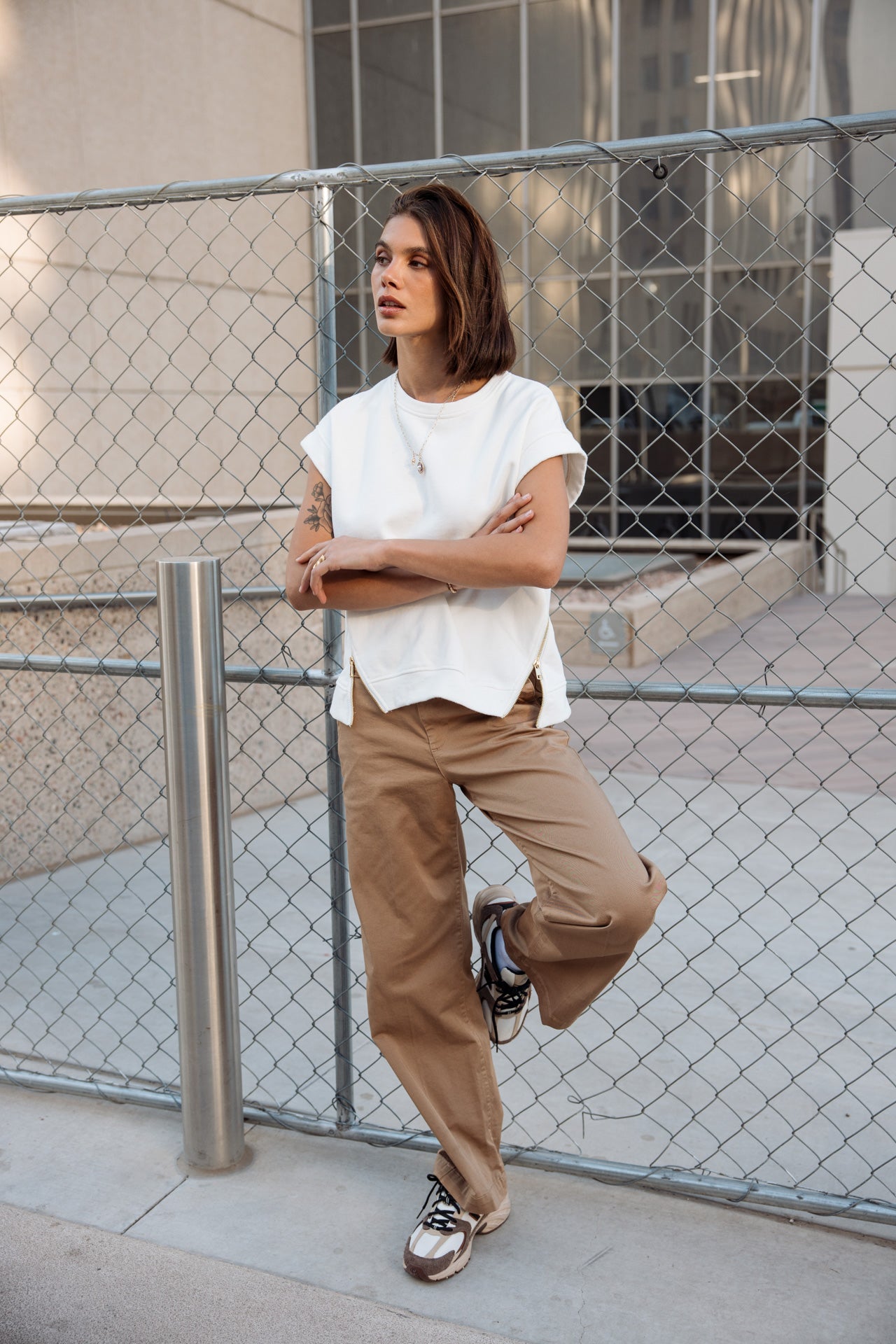 Swanna Sweat sans manches (off white)