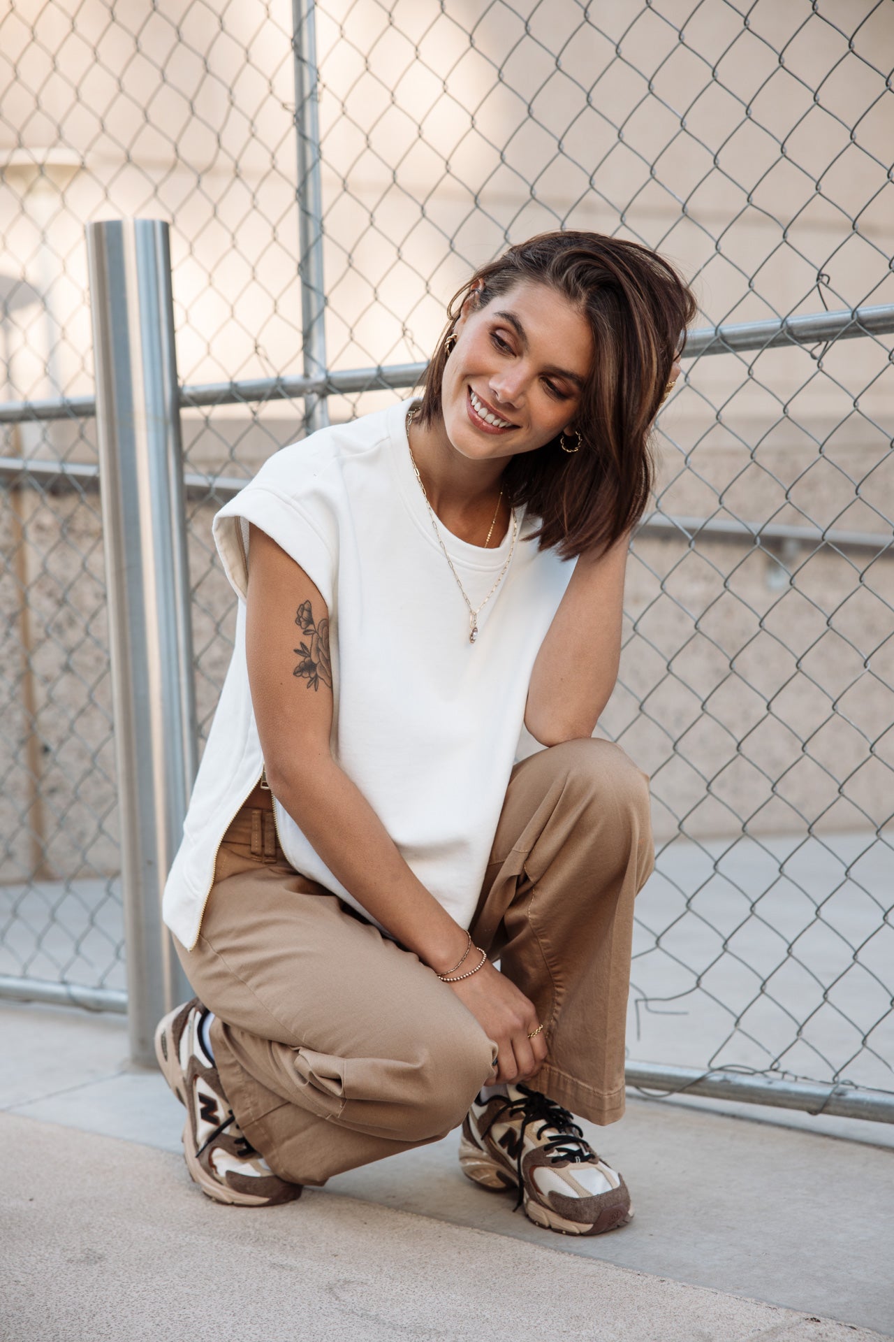 Swanna Sweat sans manches (off white)
