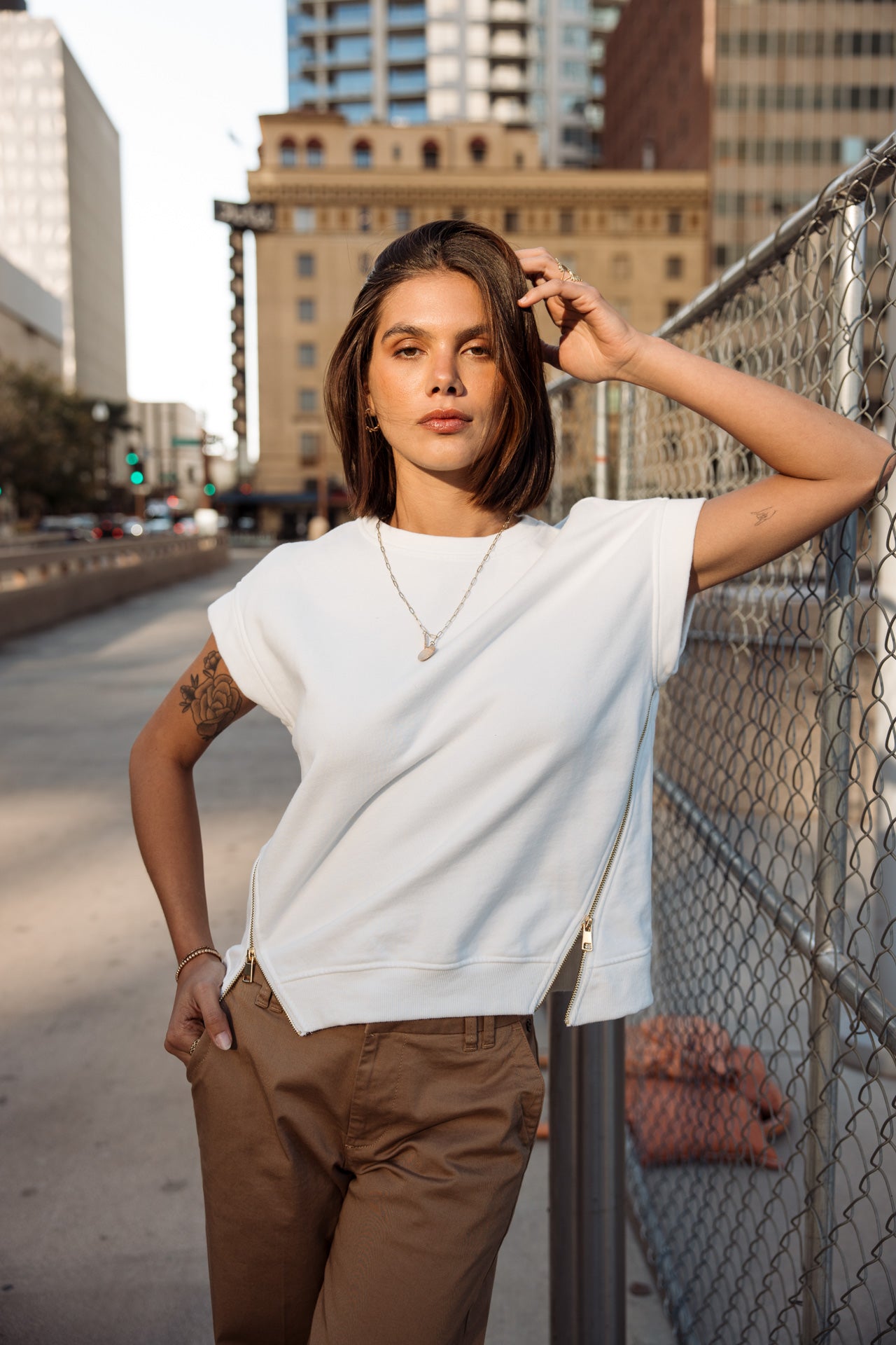 Swanna Sweat sans manches (off white)