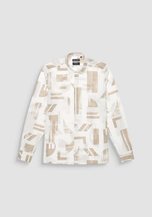 CHEMISE REGULAR STRAIGHT FIT « BARCELONA » EN COTON IMPRIMÉ