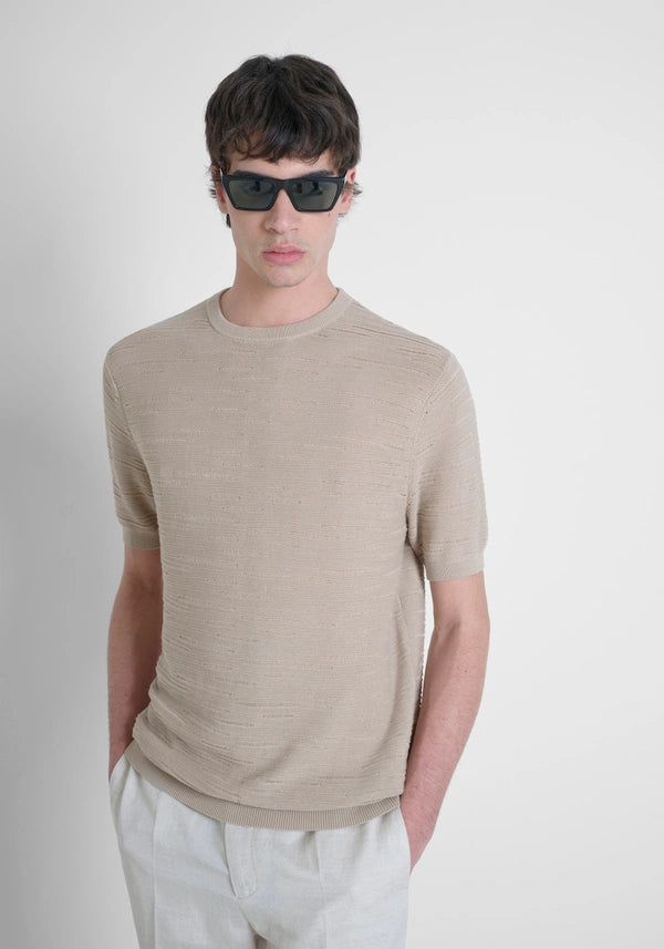 SWEATER REGULAR FIT IN COTTON SOFT