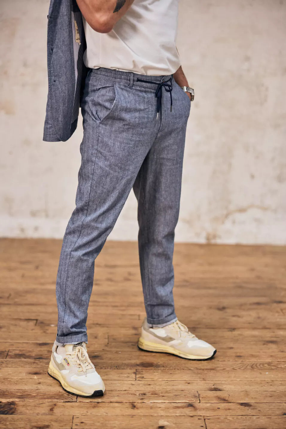 Pantalon Derek Chevron (Ensign blue)