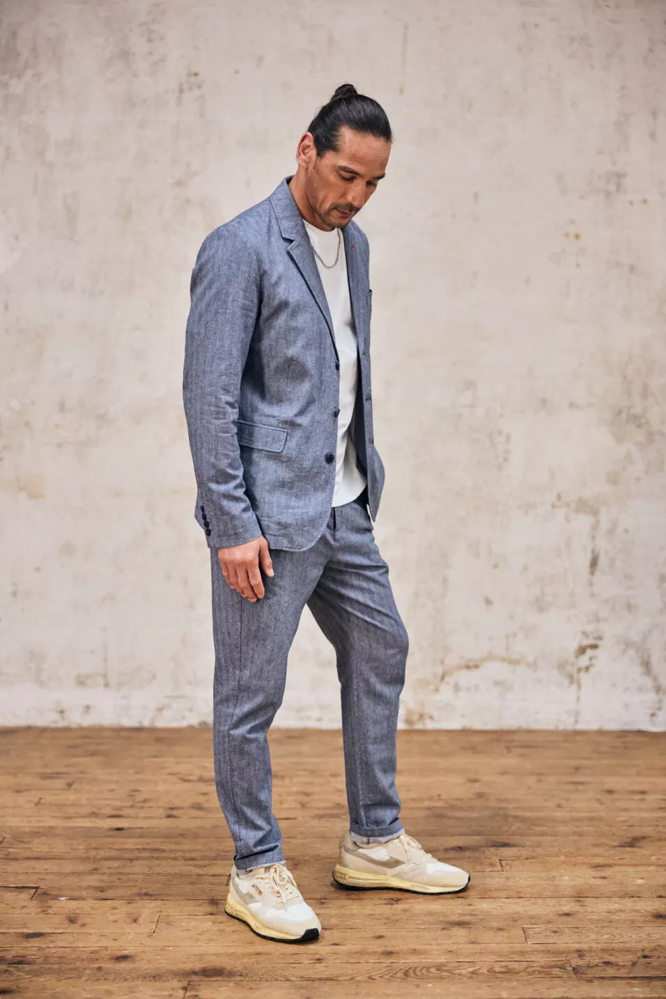 Pantalon Derek Chevron (Ensign blue)