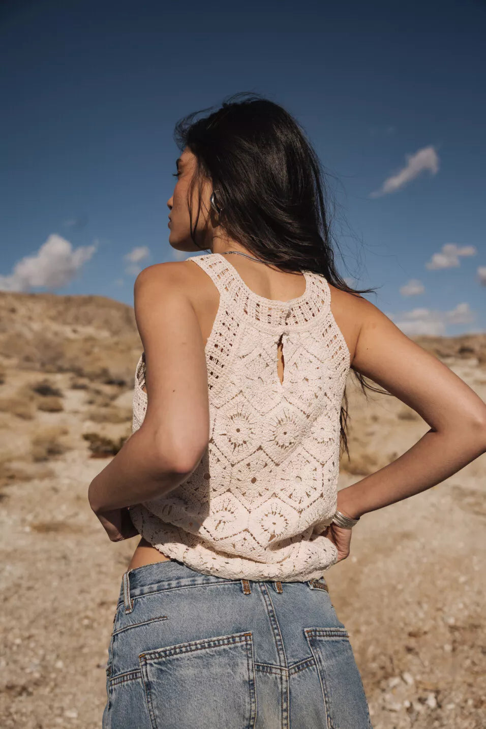 Débardeur Donia Crochet (Ecru)