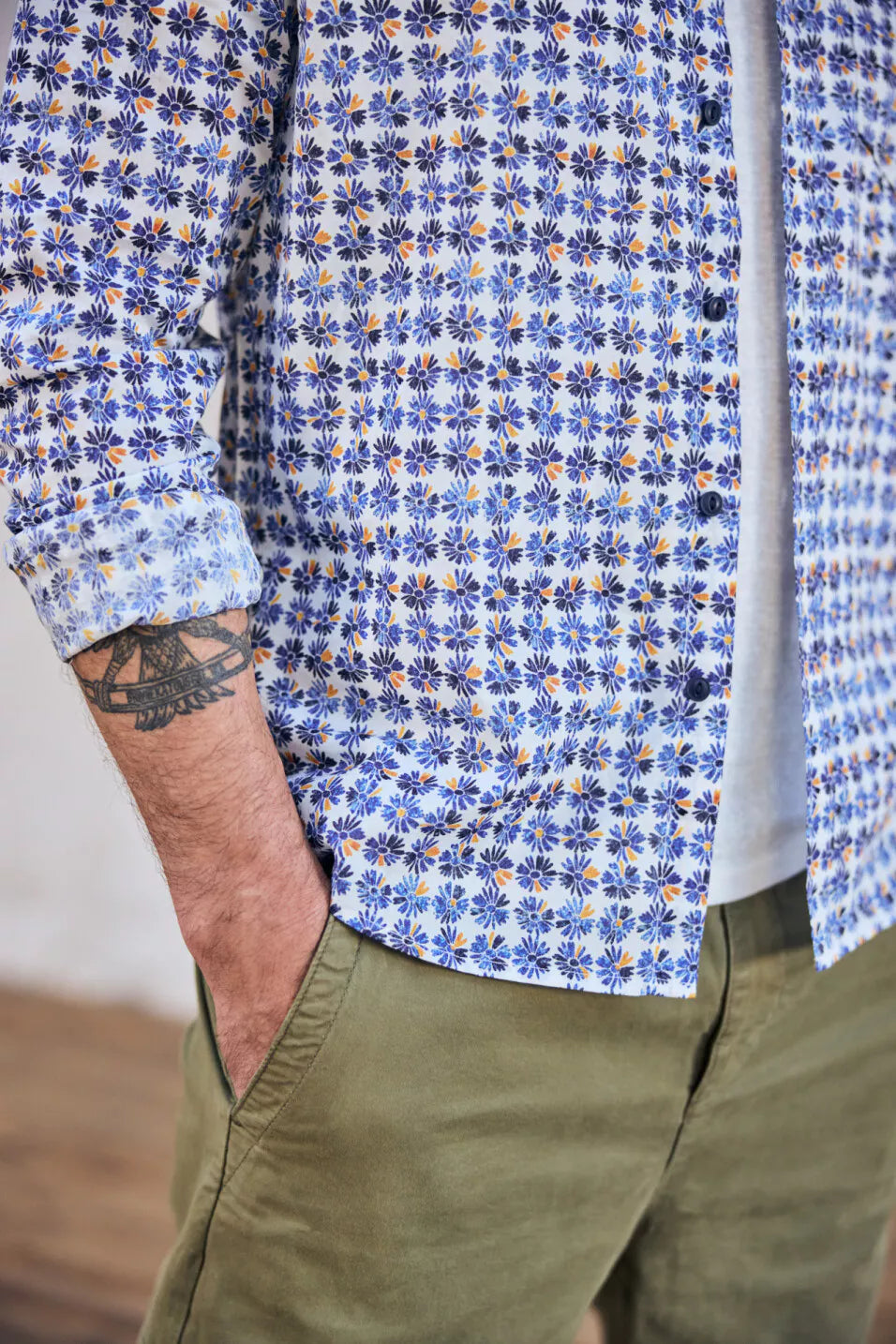 Chemise straight Jeremiah Daisies (Original)