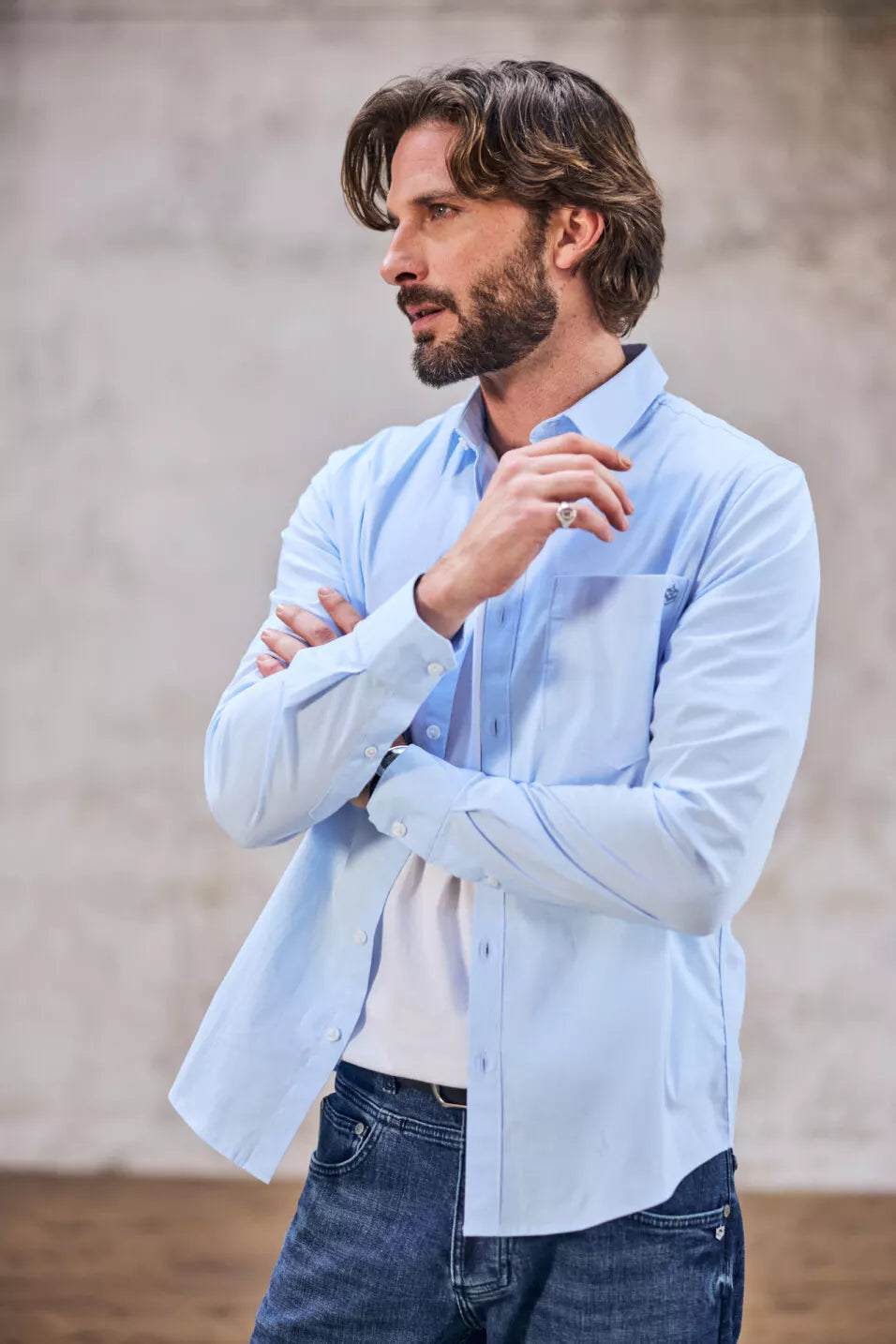 Chemise straight Jeremiah Pop Stretch (Skyway)