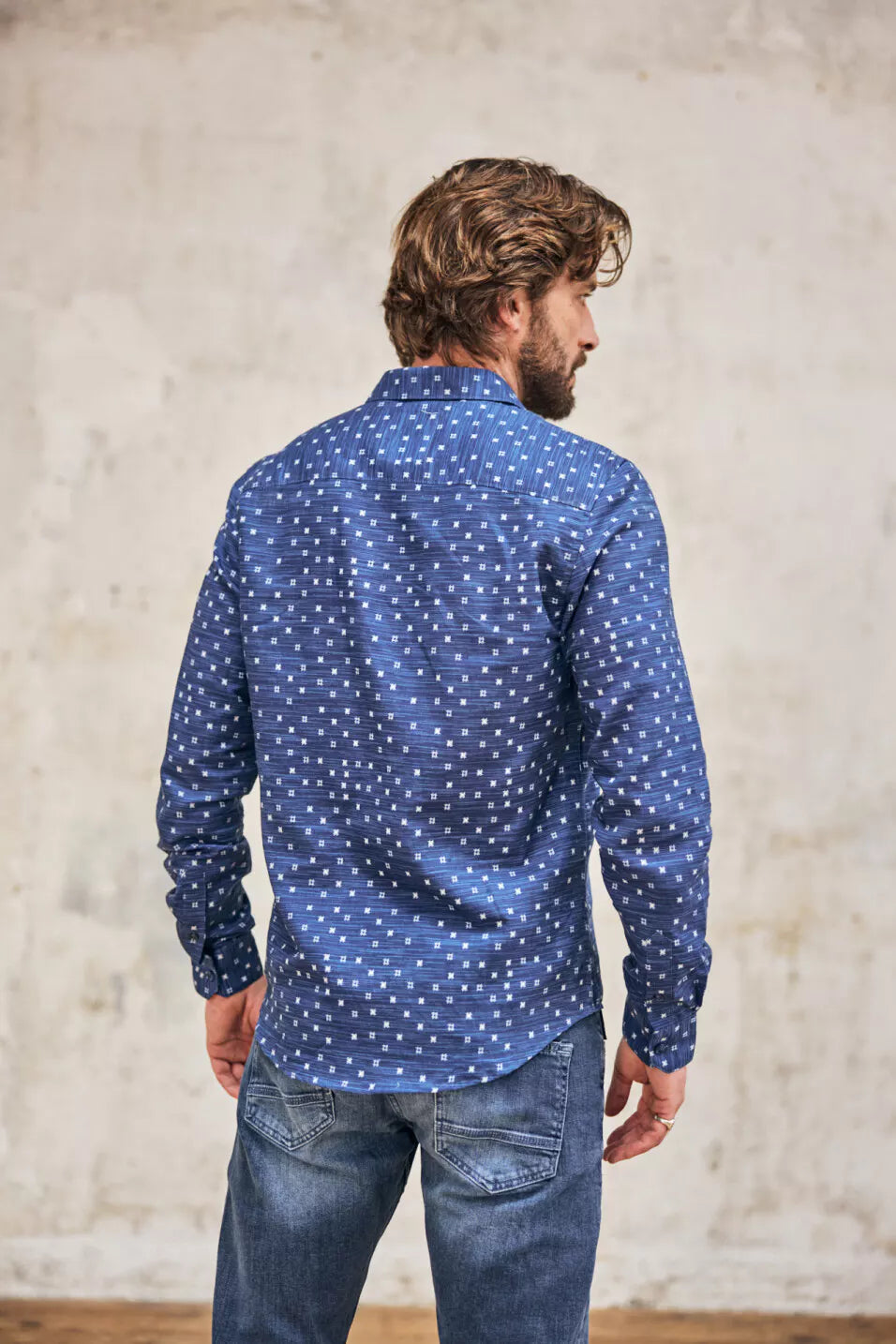 Chemise straight Homme Jeremiah Squared (Peacoat)