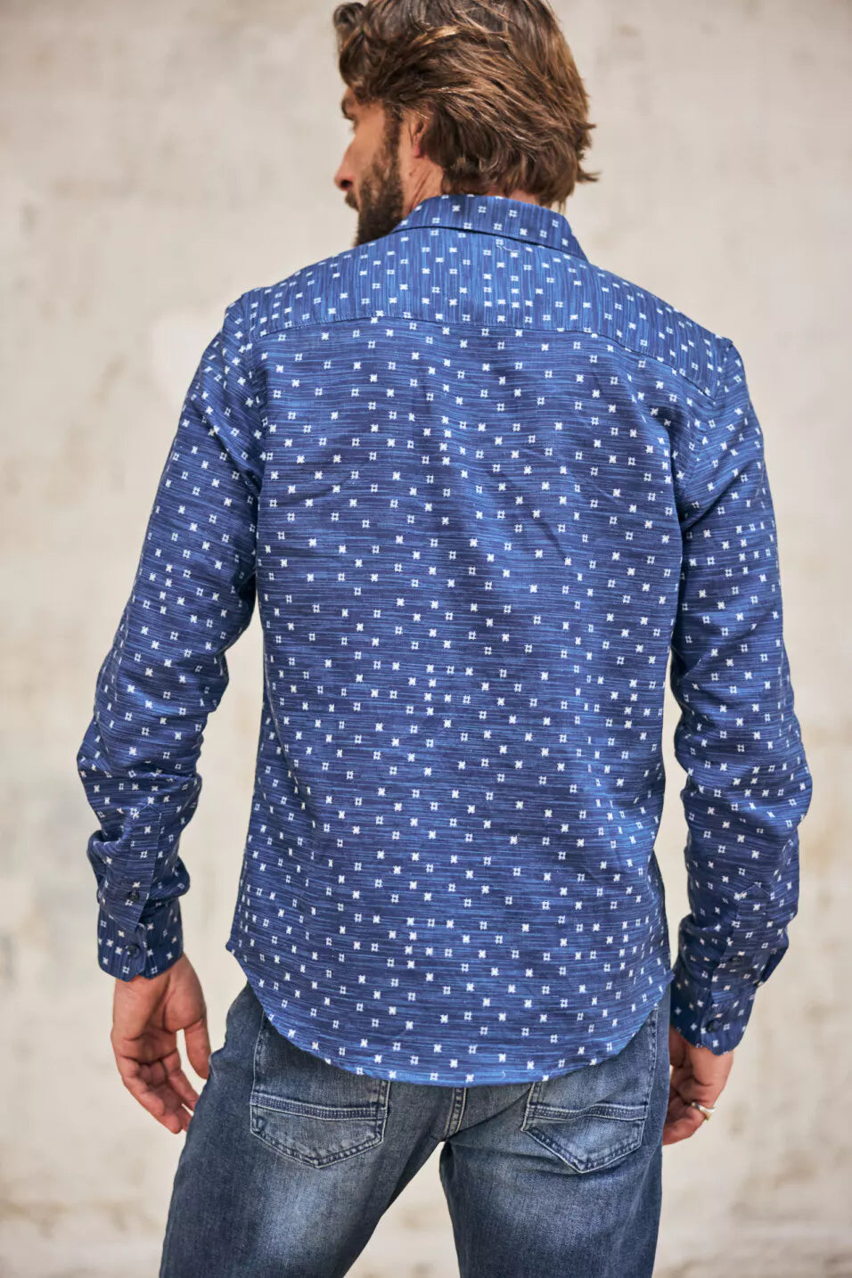 Chemise straight Homme Jeremiah Squared (Peacoat)