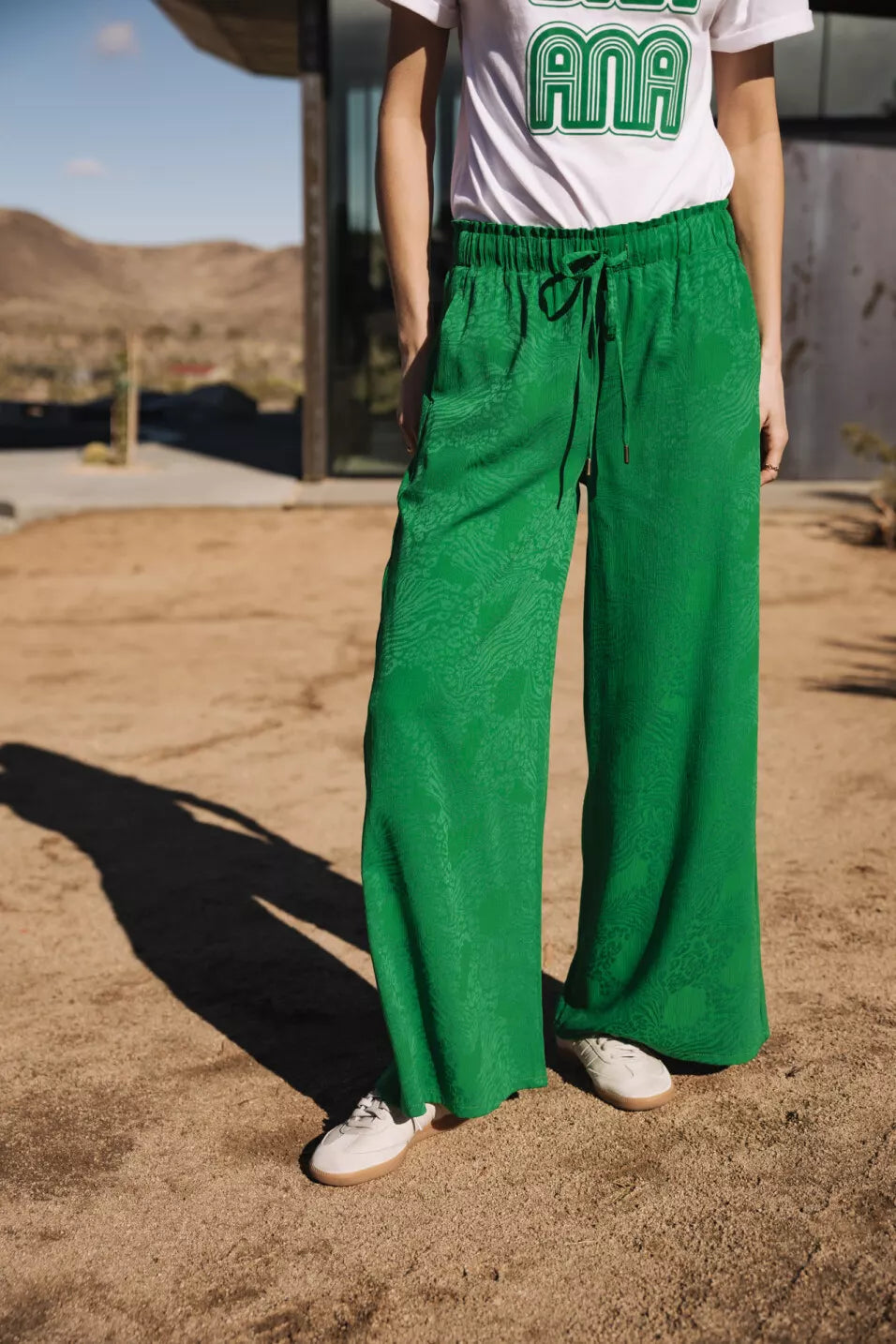 Pantalon palazzo Phandy Ibiza (Jolly green)
