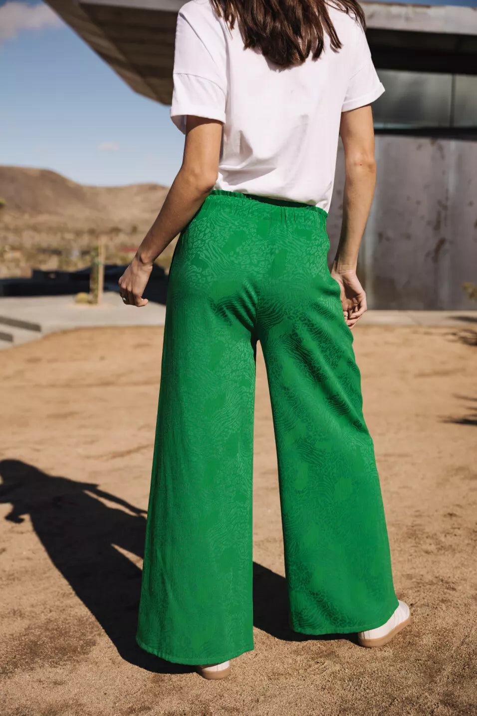 Pantalon palazzo Phandy Ibiza (Jolly green)