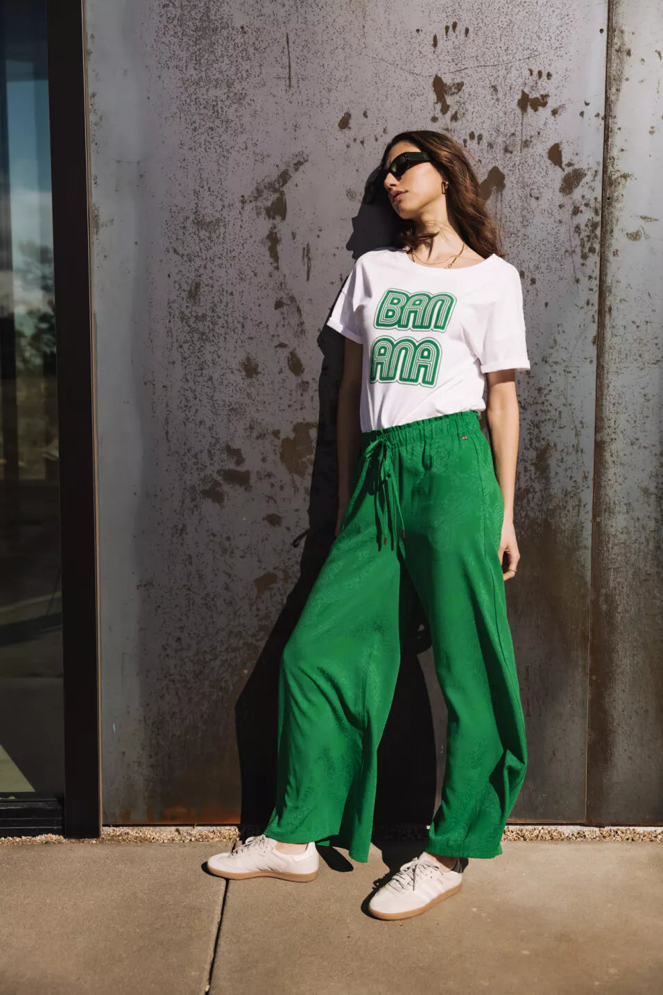 Pantalon palazzo Phandy Ibiza (Jolly green)