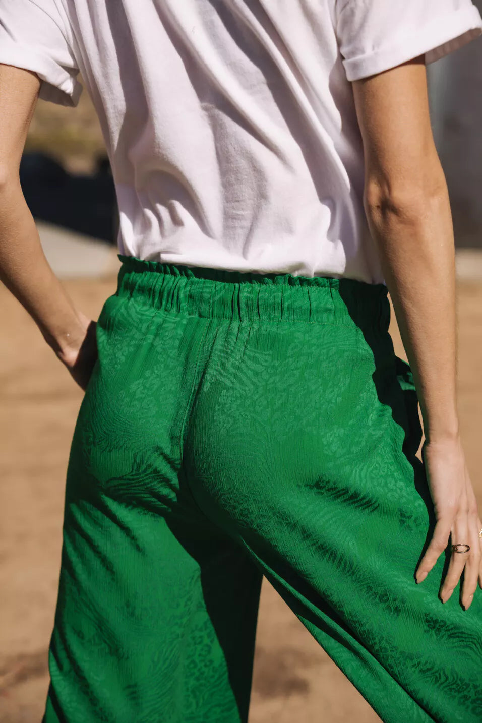 Pantalon palazzo Phandy Ibiza (Jolly green)