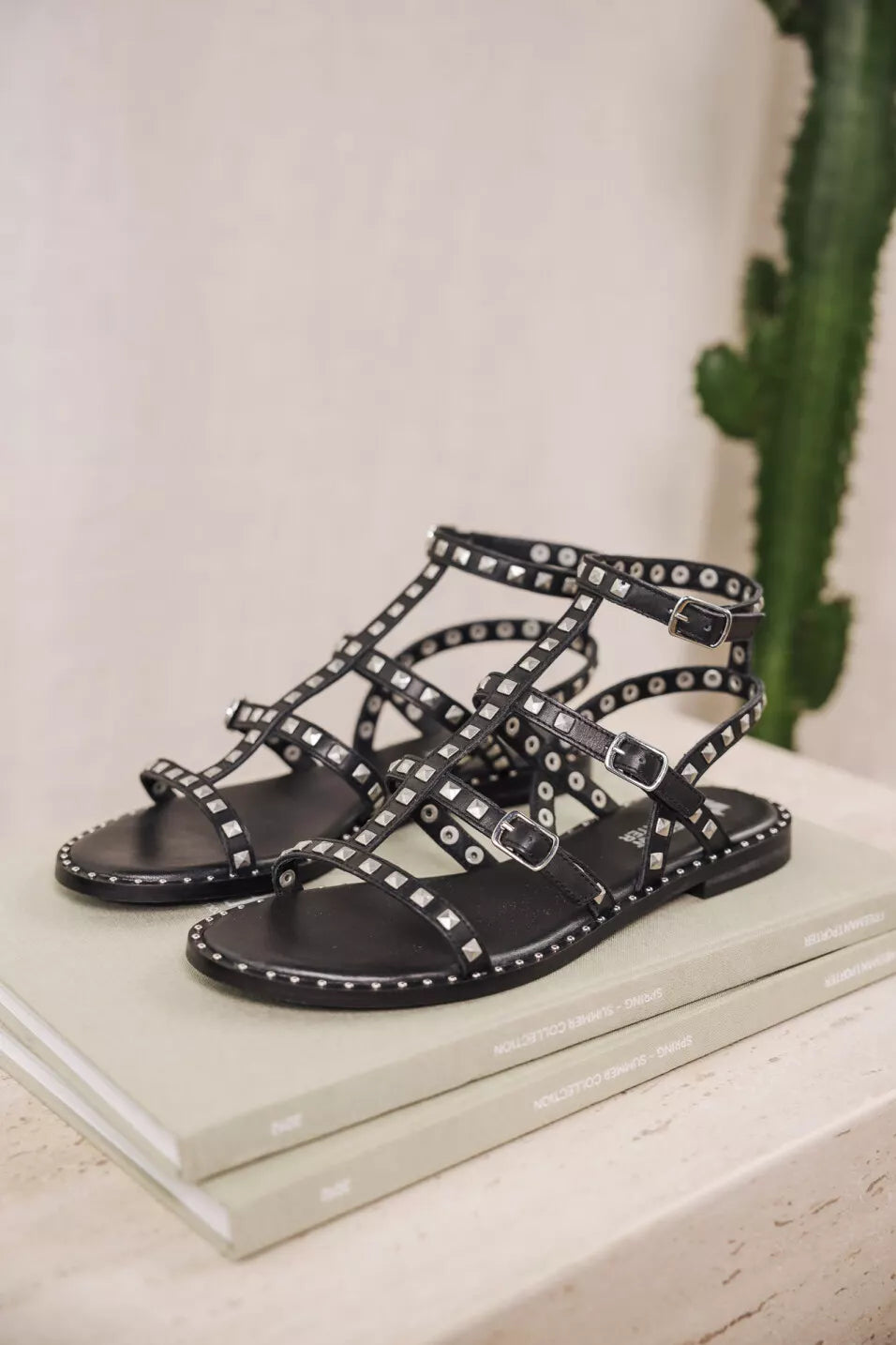 Sandales Cloutées Pruni black