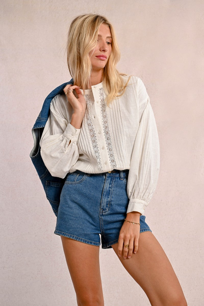 Short large en jean (denim blue)