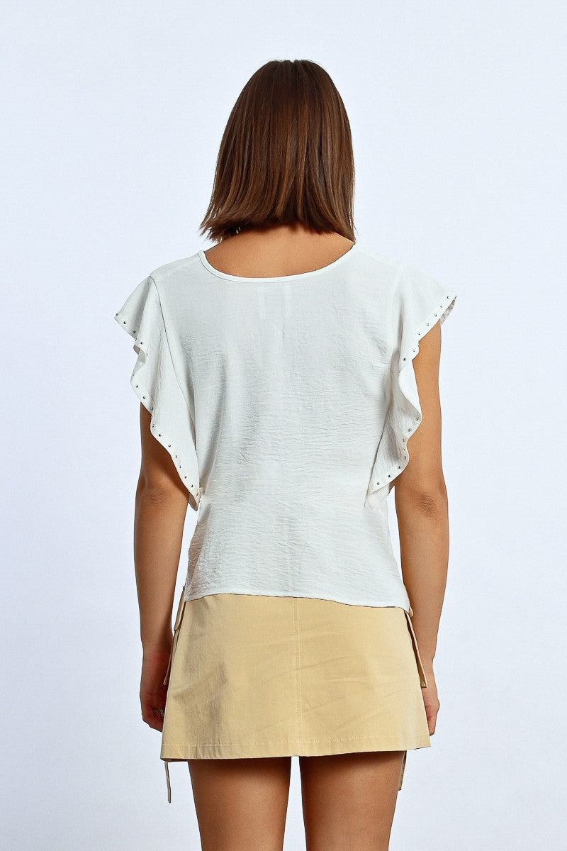 T-shirt à volants