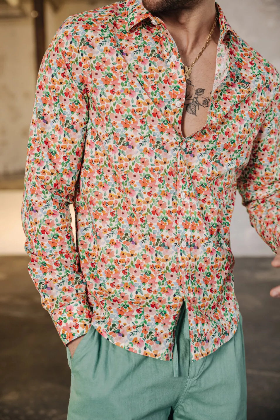 Chemise ajustée Yoris Prados (original)