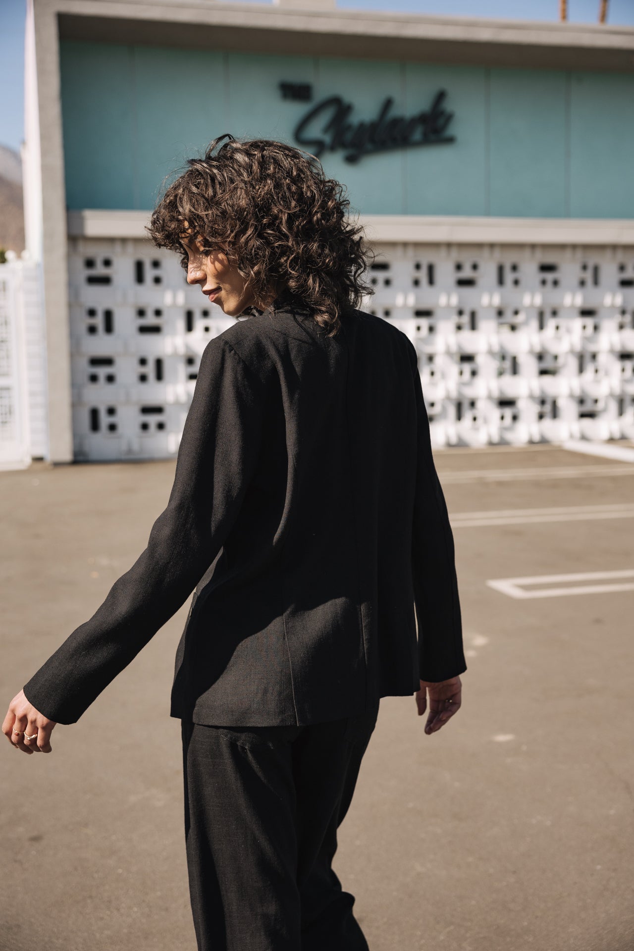 Blazer Bernie Plain Linen (Back)