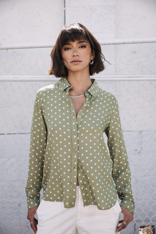 Katy Dots Chemise à pois  (light khaki)