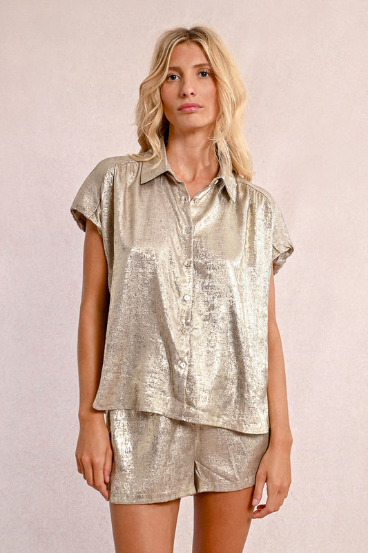 Chemisier Satiné (Gold)