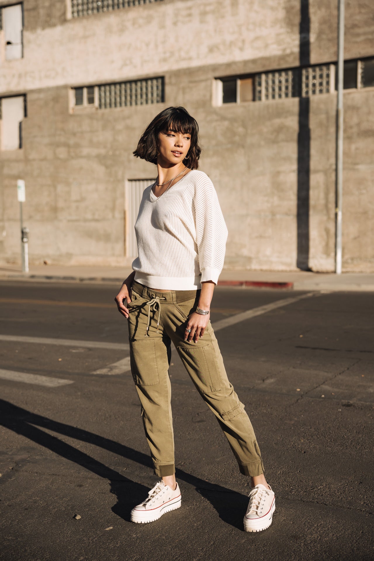 Pull en résille Paross (off white)