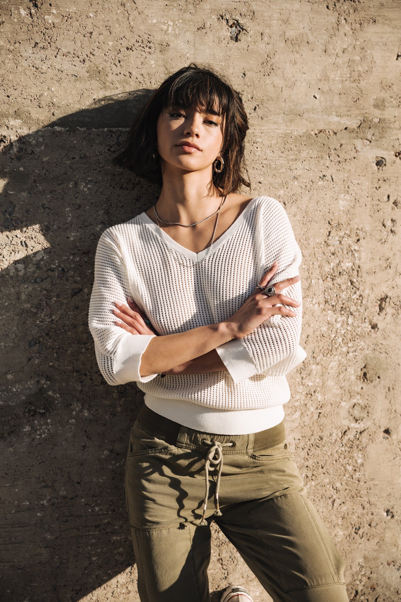 Pull en résille Paross (off white)