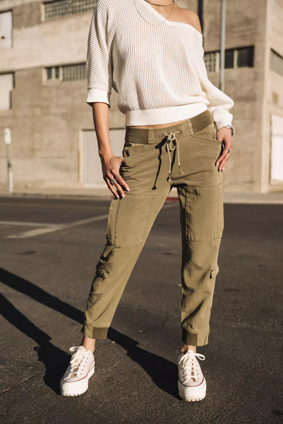 Pantalon Celine Jazz (Deep lichen green)