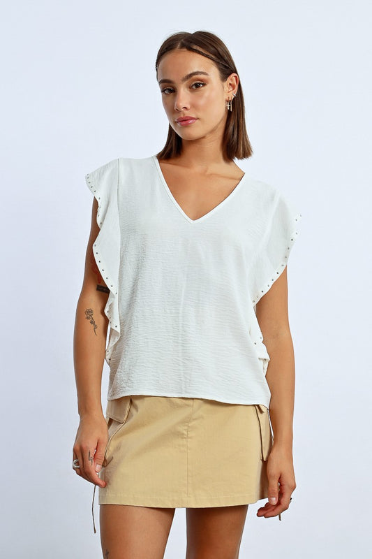 T-shirt à volants